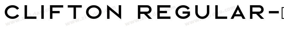 Clifton Regular字体转换